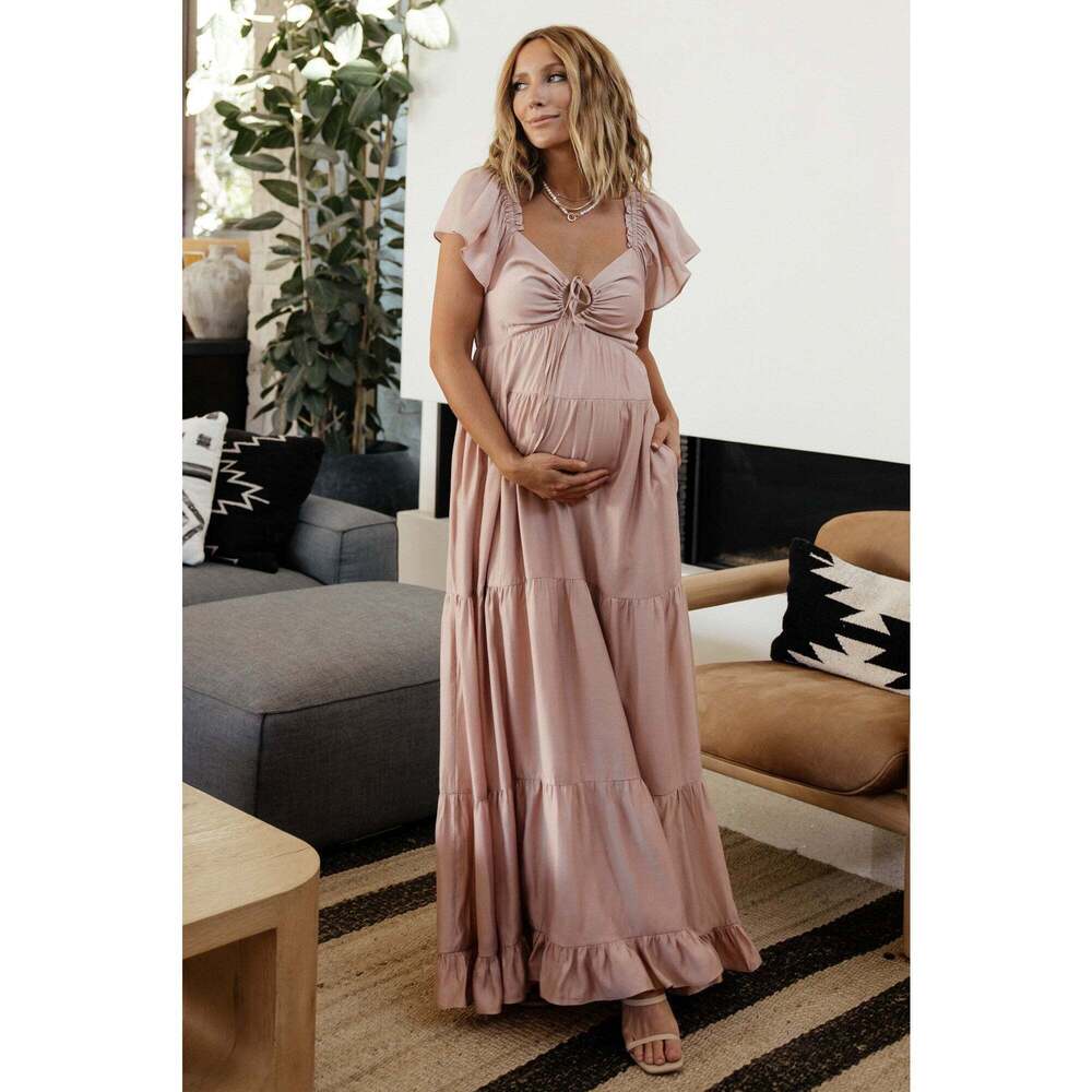 Baltic Born Agatha Maxi Dress | Dusty Mauve Size XSXS